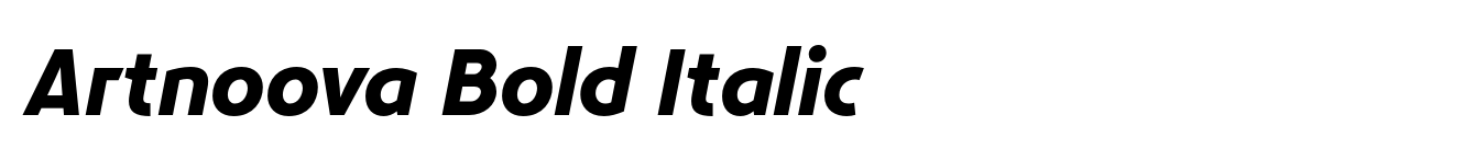 Artnoova Bold Italic